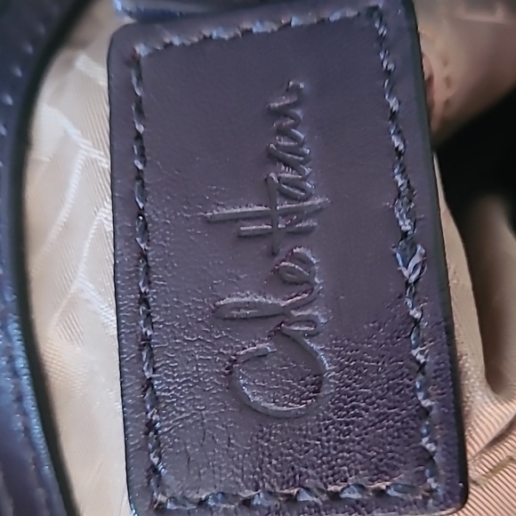 Cole Haan Genevieve Woven Triangle Plum
Leather Boho Chic Tote Satchel - Picture 9 of 16